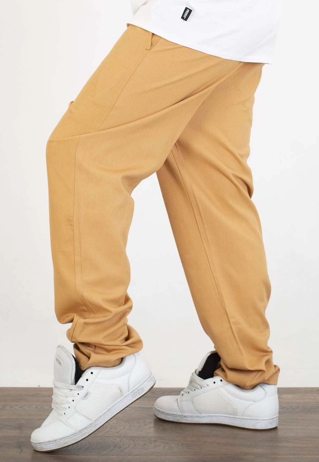 Spodnie Jigga Wear Chino brązowe