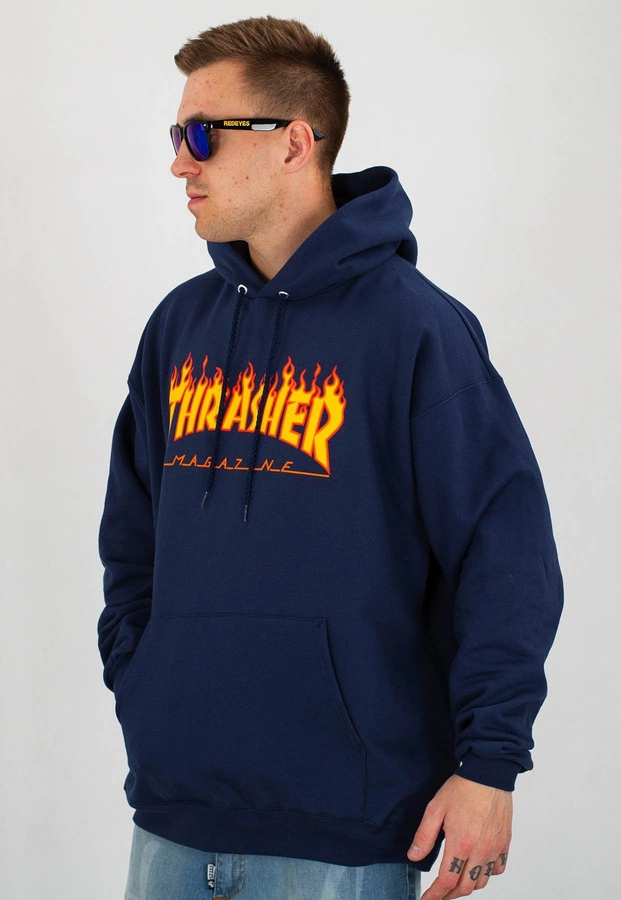 Bluza Thrasher Flame granatowa