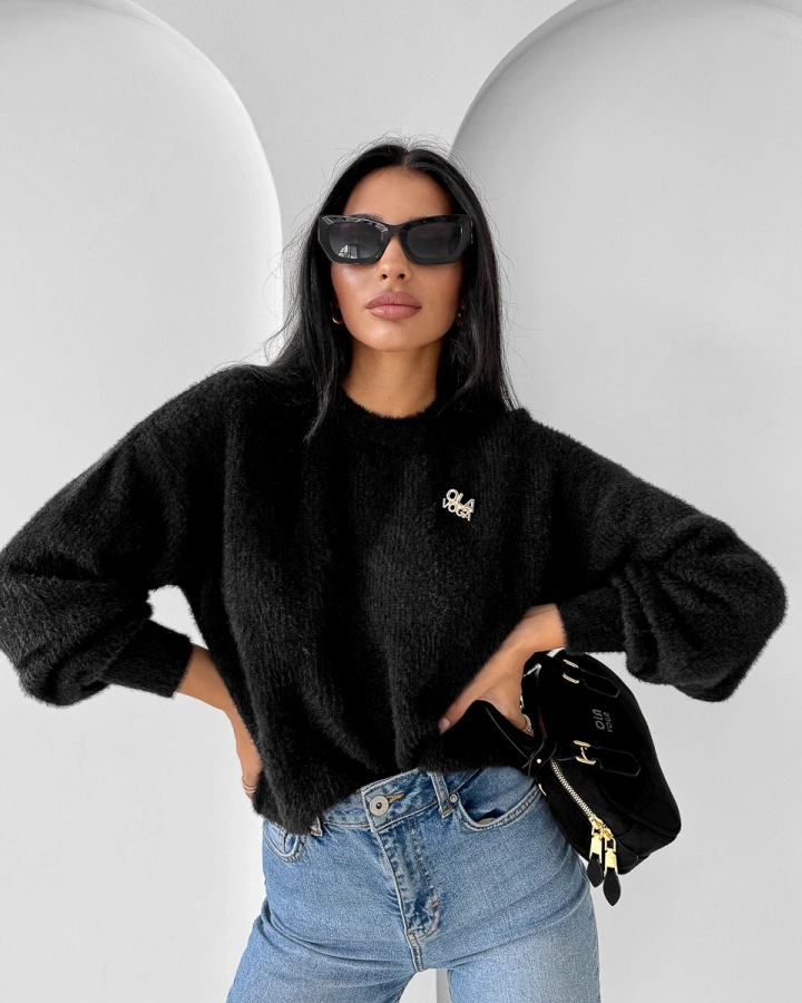 Bluza Olavoga Bez Kaptura Auramisu czarna