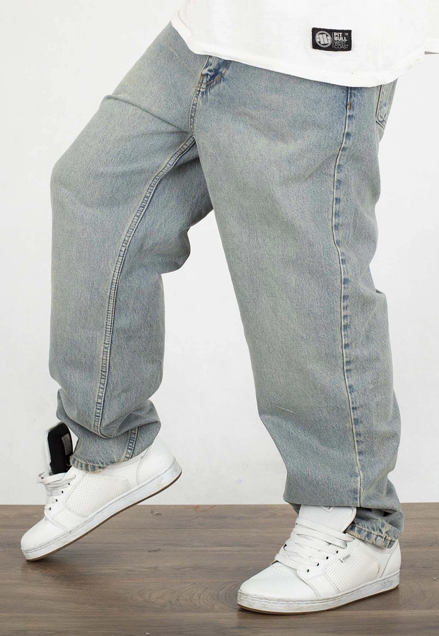 Spodnie I8 Denim BAG63 Baggy light blue milk brown
