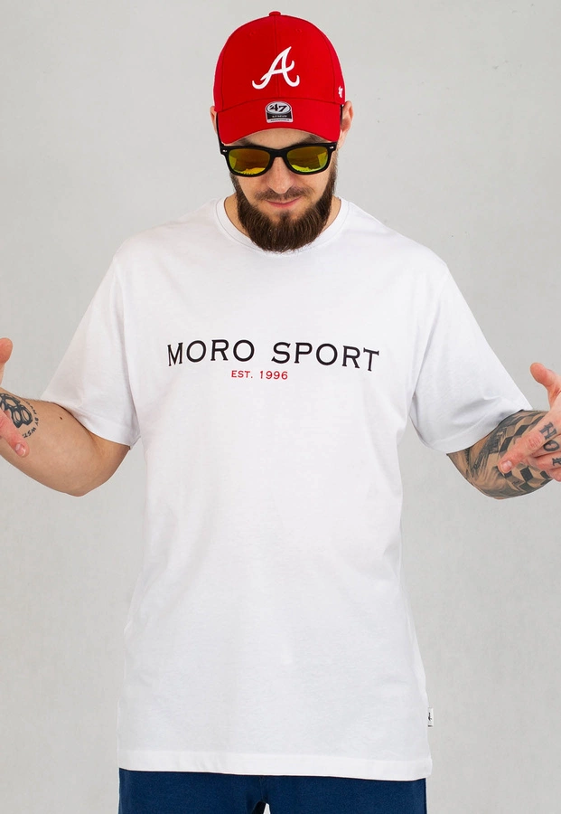 T-shirt Moro Sport Moro University biały