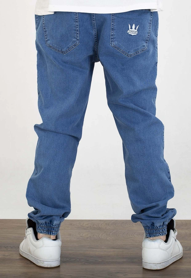 Spodnie Jigga Wear Crown Jogger Jeans blue