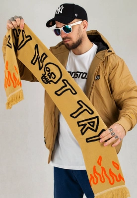 Szalik Lucky Dice Why Not Try beżowy