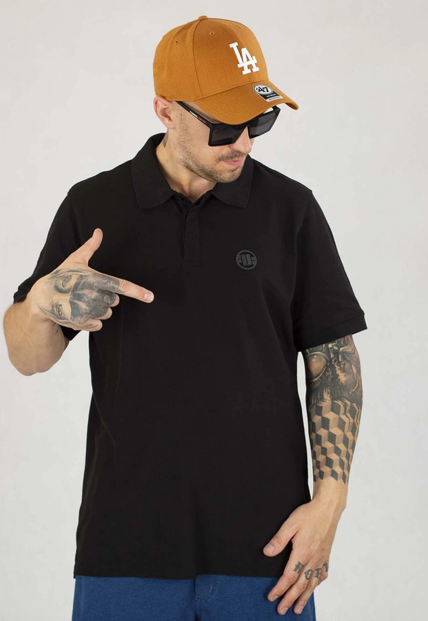 T-shirt Polo Pit Bull Pique Rockey czarny