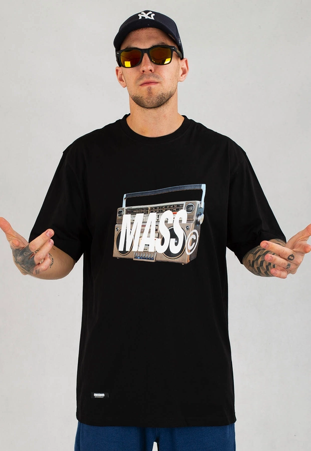 T-shirt Mass FM czarny