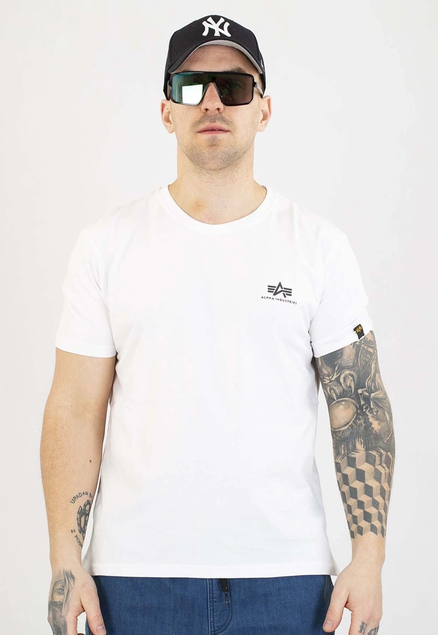T-shirt Alpha Industries Back Print 128507 biały