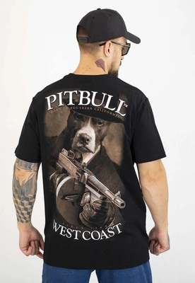 T-shirt Pit Bull Tommy Gun czarny