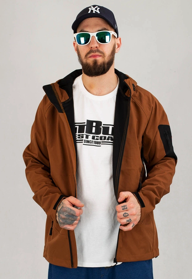 Kurtka Pit Bull Softshell Rockfish II brązowa