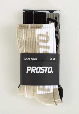 Skiety Prosto Fusion 2-pak beżowe czarne