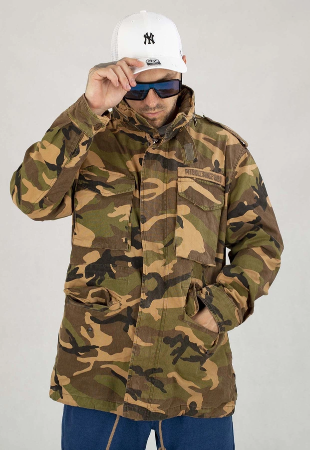 Kurtka Pit Bull Wiosenna M65 woodland camo