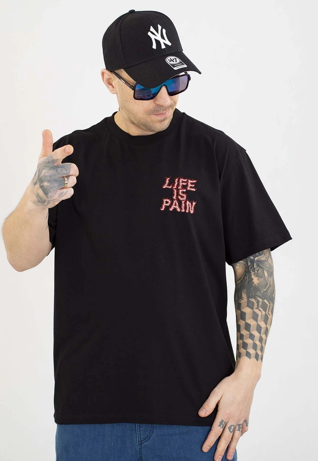 T-shirt Brain Dead Familia Life Is Pain czarny