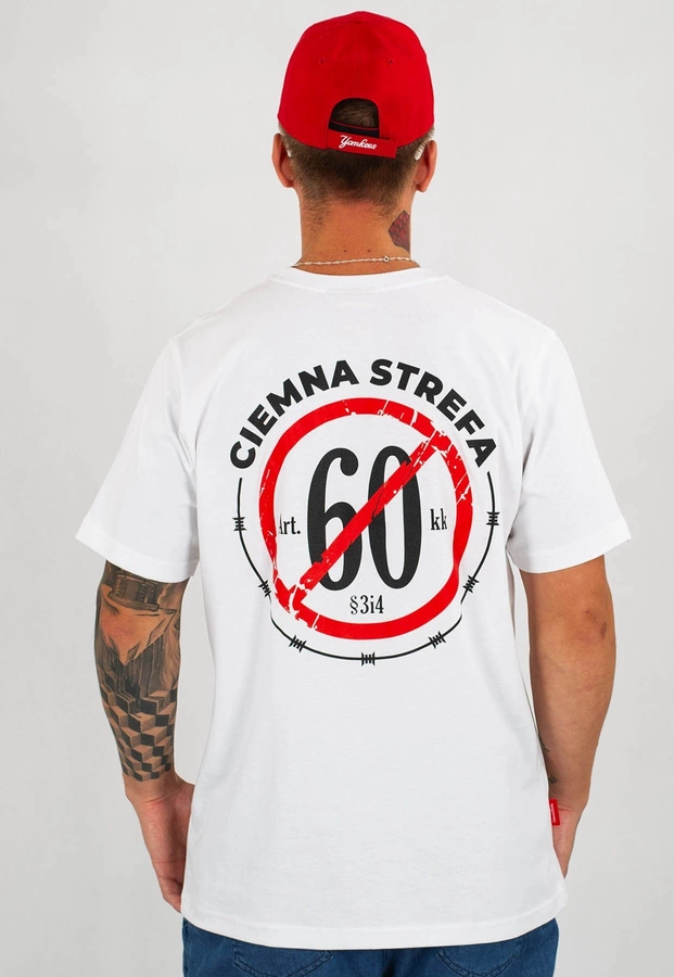 T-shirt Ciemna Strefa Murem Za Bonusem New biały