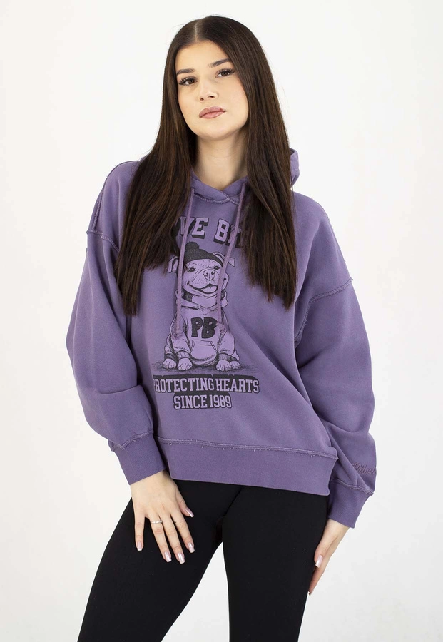 Bluza Pit Bull Z Kapturem Bites dusty grape