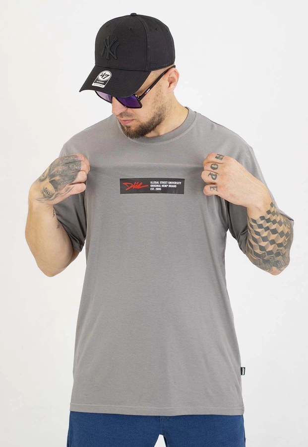 T-shirt Diil Frame szaro czarny