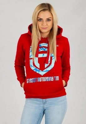 Bluza Street Autonomy Scretch czerwono biała