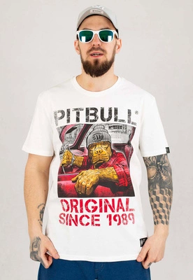 T-shirt Pit Bull Drive biały