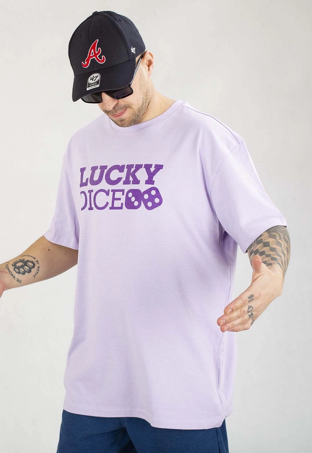 T-shirt Lucky Dice Baggy LD Classic jasno fioletowy