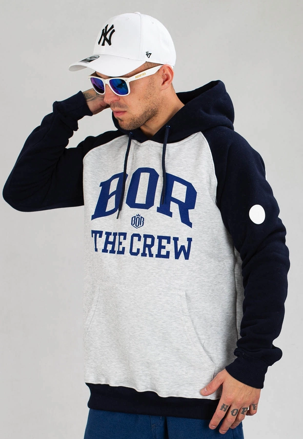 Bluza B.O.R. Biuro Ochrony Rapu The Crew szaro granatowa