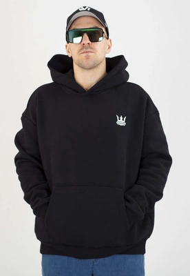 Bluza Jigga Wear Z Kapturem Oversize Crown czarno biała
