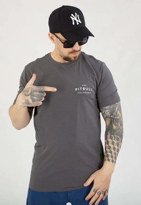 T-shirt Pit Bull Slim Fit USA Cal 140 graphite