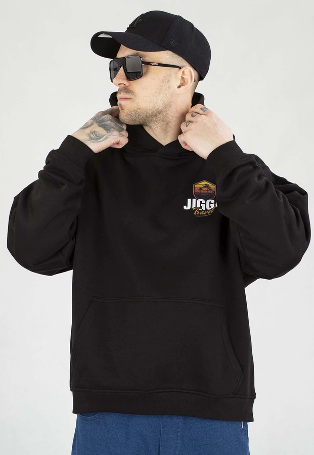 Bluza Jigga Wear Z Kapturem Baggy Lowrider czarna