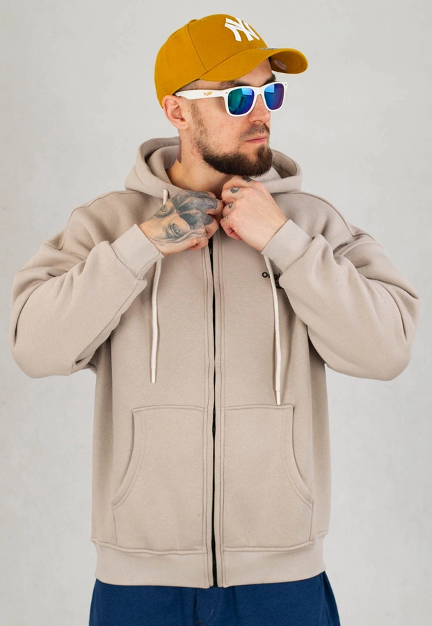 Bluza I8 Z Kapturem ZIP Originals beżowa