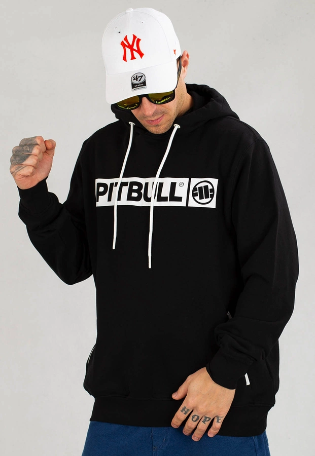 Bluza Pit Bull Z Kapturem Terry Group Hilltop czarna