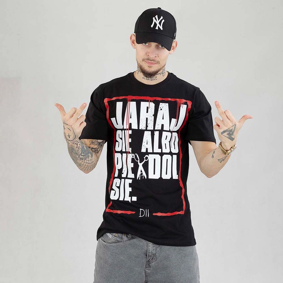 T-shirt Demonologia Jaraj Się czarny