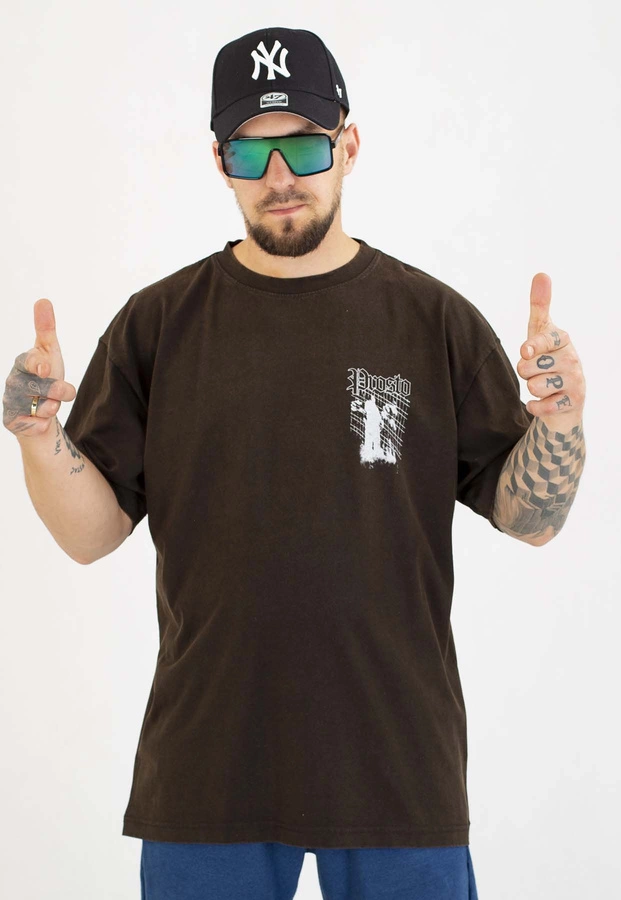 T-shirt Prosto Oversize Shadow sprany czarny