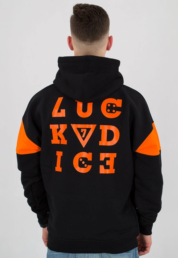 Bluza Lucky Dice Nine Letters czarno pomarańczowa