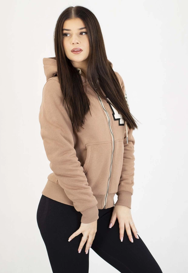 Bluza Pit Bull Z Kapturem Zip Ruffina PB chocolate mousse