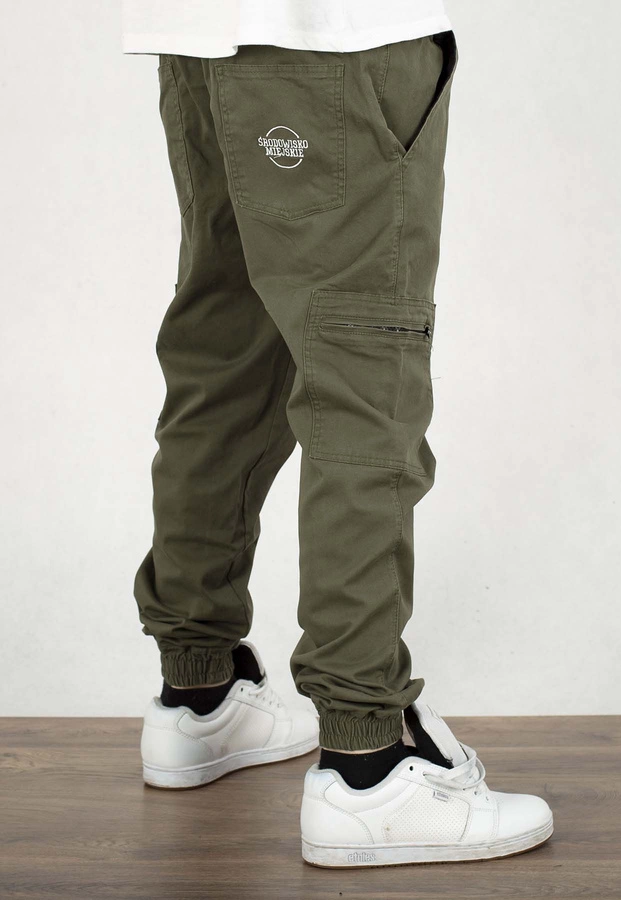 Spodnie Środowisko Miejskie Joggery Bojówki Classic Icon khaki