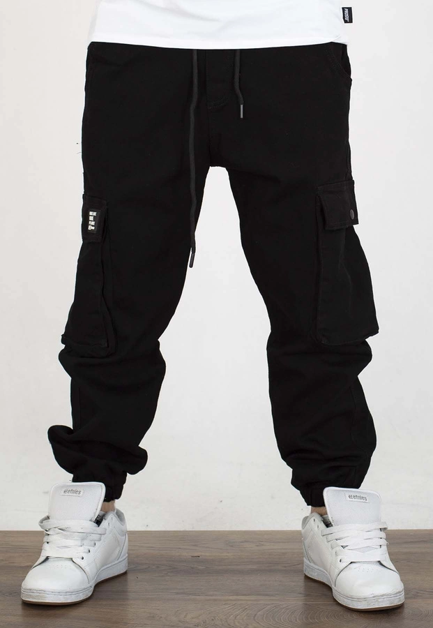 Spodnie I8 Denim BOY55 Joggery Cargo black