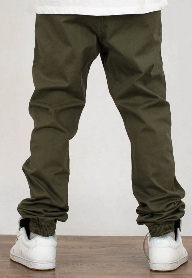 Spodnie Prosto Chino Jogger Evening zielone