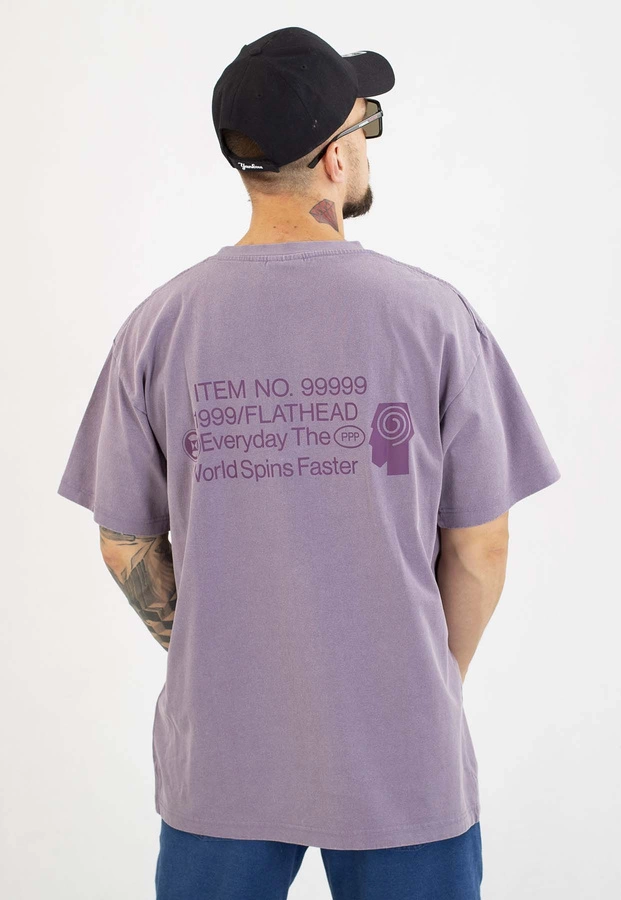 T-shirt Prosto Oversize Flathead sprany lawendowy