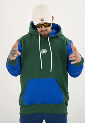 Bluza Diil Z Kapturem Small Double zielono chabrowa