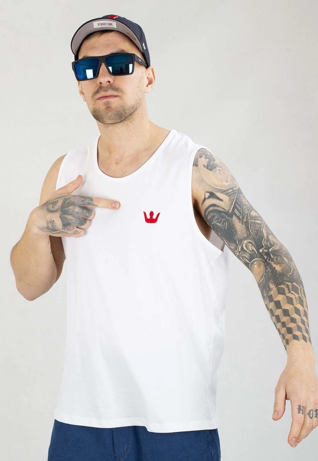 Tank Jigga Wear Simple Crown biały