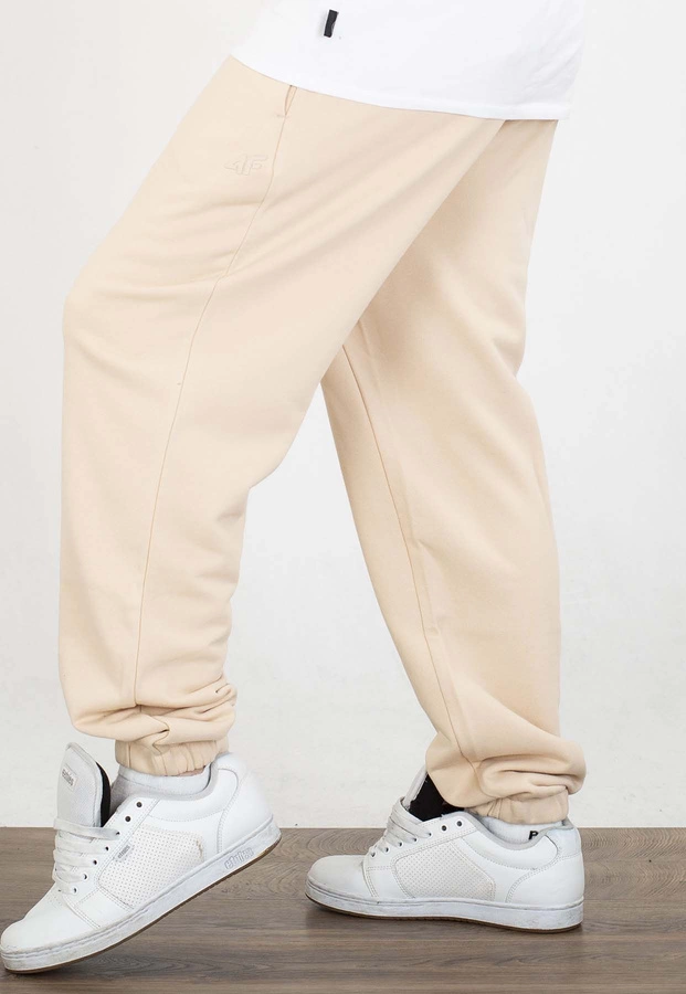 Dresy Jigga Wear Baggy Logo Drawcord beżowe