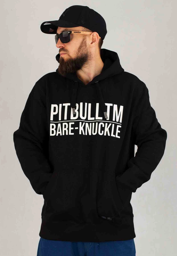 Bluza Pit Bull Z Kapturem Bare Knuckle czarna