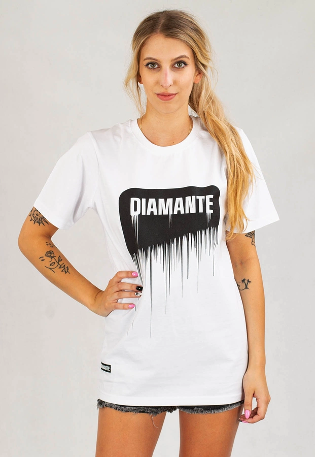 T-shirt Diamante Wear Spray biały