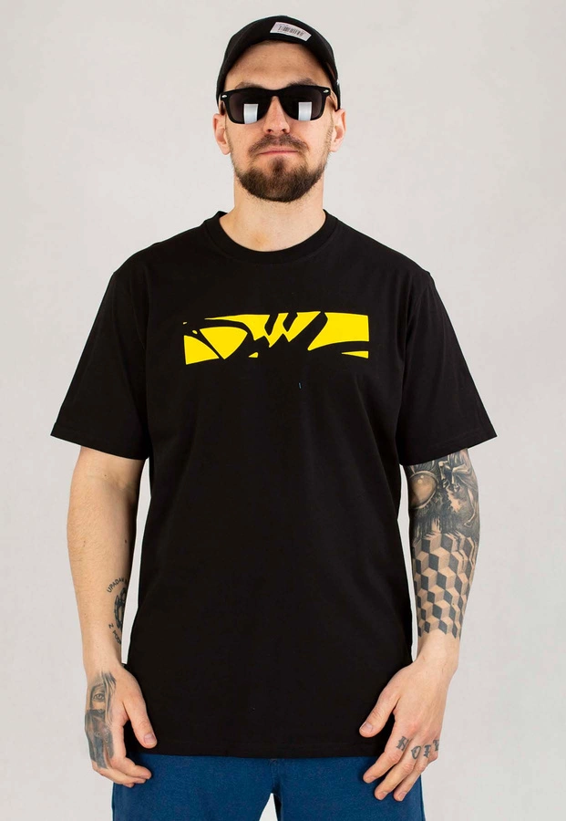 T-shirt Diil Frame czarno złoty