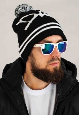 Czapka Diil Zimowa Pompon Tag czarna