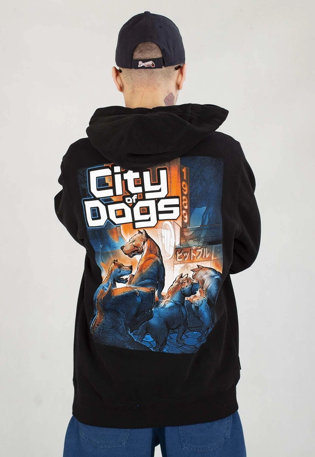 Bluza Pit Bull Z Kapturem City Of Dogs czarna