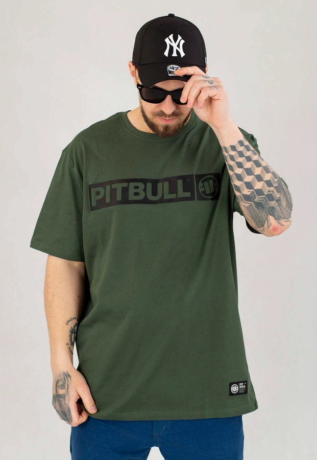 T-shirt Pit Bull Hilltop 170 zielono czarny