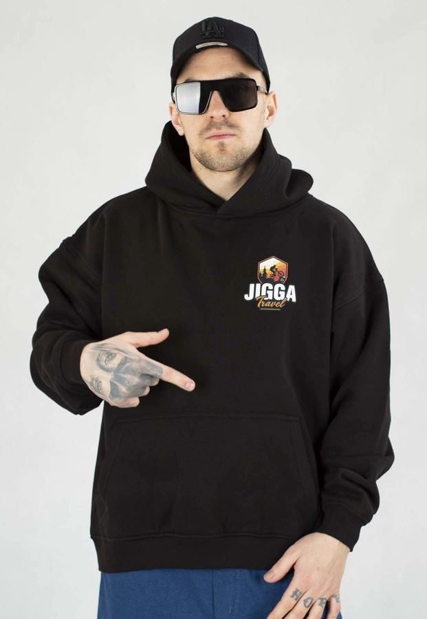 Bluza Jigga Wear Z Kapturem Baggy Mountain Bike czarna