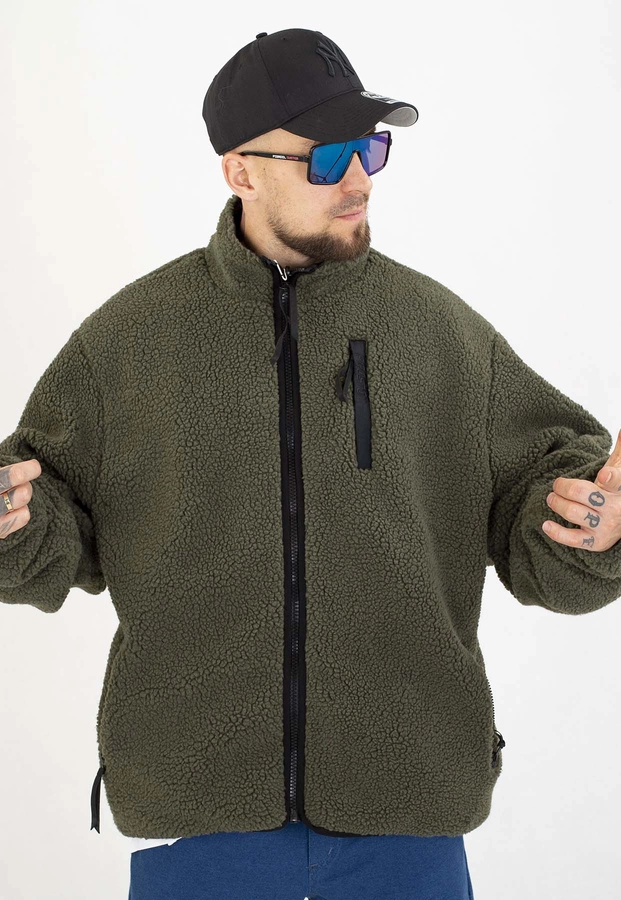 Kurtka Prosto Dwustronna Reverse Sherpa oliwkowa