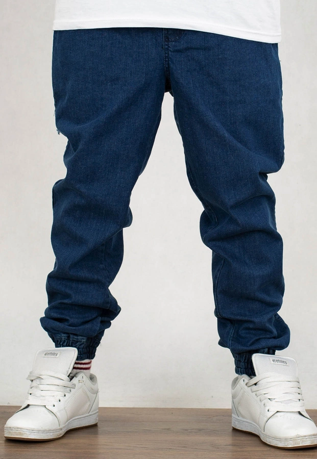 Spodnie Dudek P56 Jogger Jeans AMH niebieskie