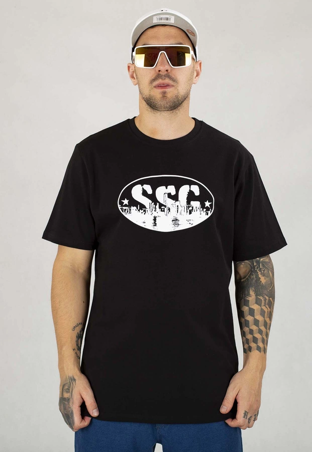 T-Shirt SSG Oval City czarny