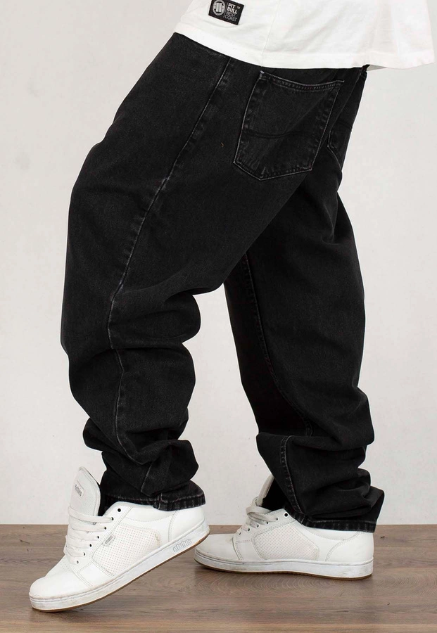 Spodnie Jigga Wear Baggy Jeans Patch black 