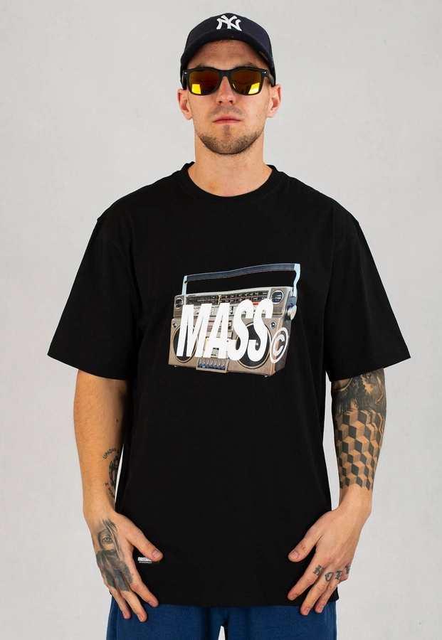 T-shirt Mass FM czarny